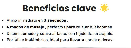 ALMOHADILLA DE CALOR Y MASAJES ALIVIA COLICOS